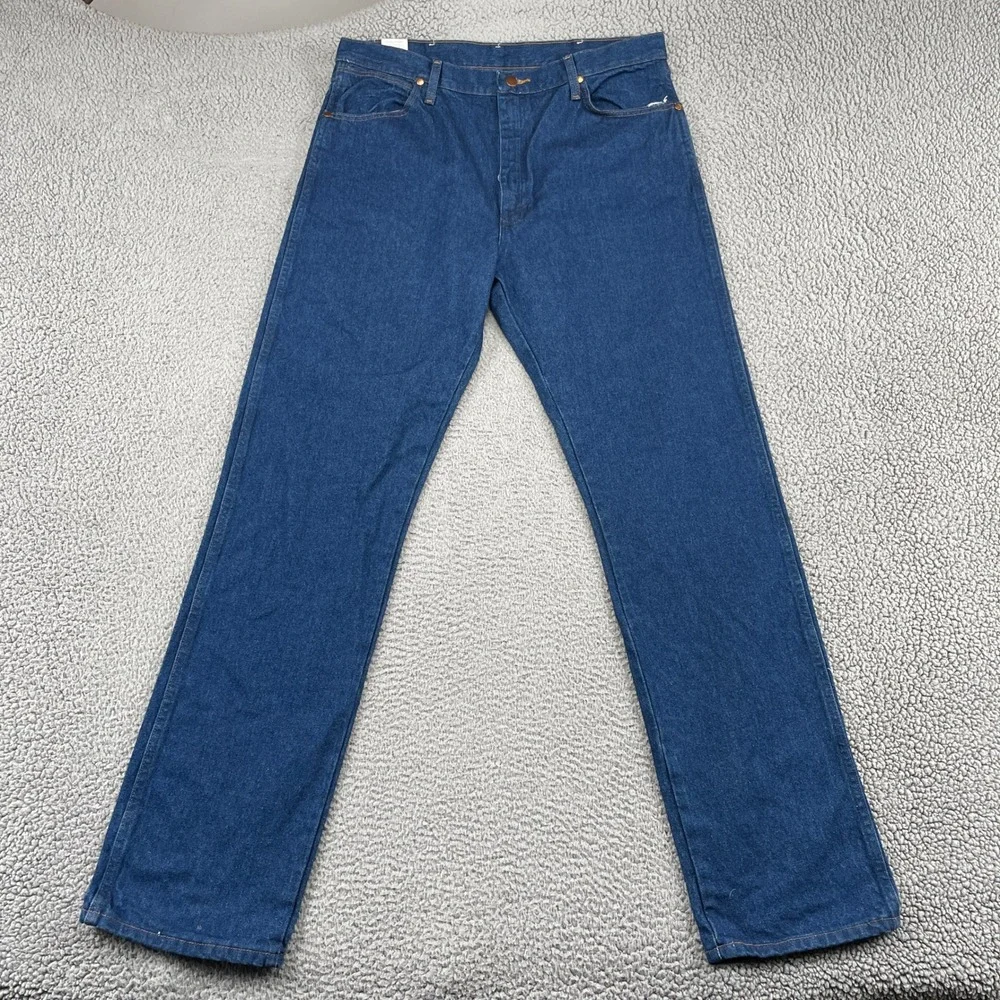 Wrangler Jeans Mens 38x36 Blue Cowboy Cut 13MWZ Original Fit Straight Leg Denim